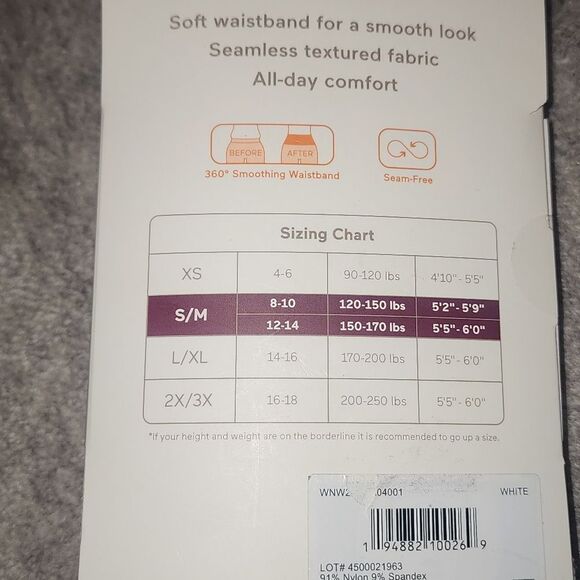 Warner's Women's Seamless Ribbed Leggings Size S/M - Picture 10 of 10